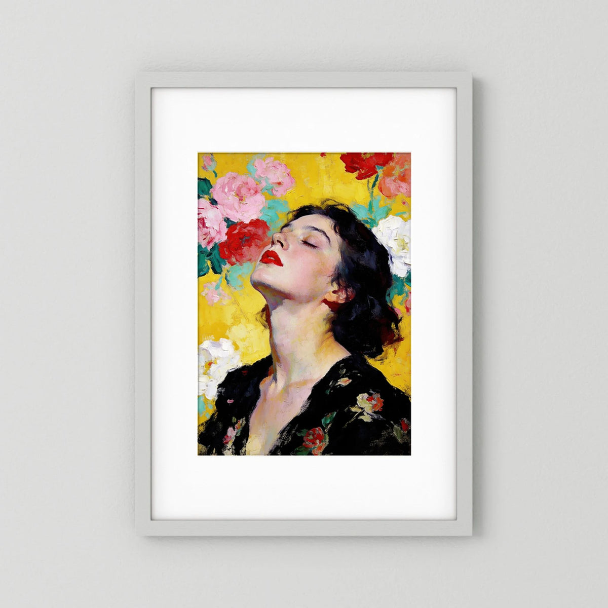 July fine art print – vintage-inspired wall art by Maison Vintage displayed in an interior