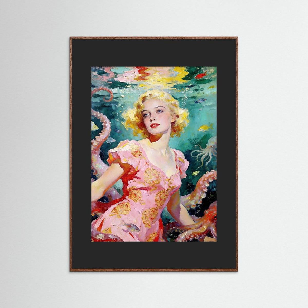 The Pearl of Atlantis fine art print – vintage-inspired wall art by Maison Vintage displayed in an interior