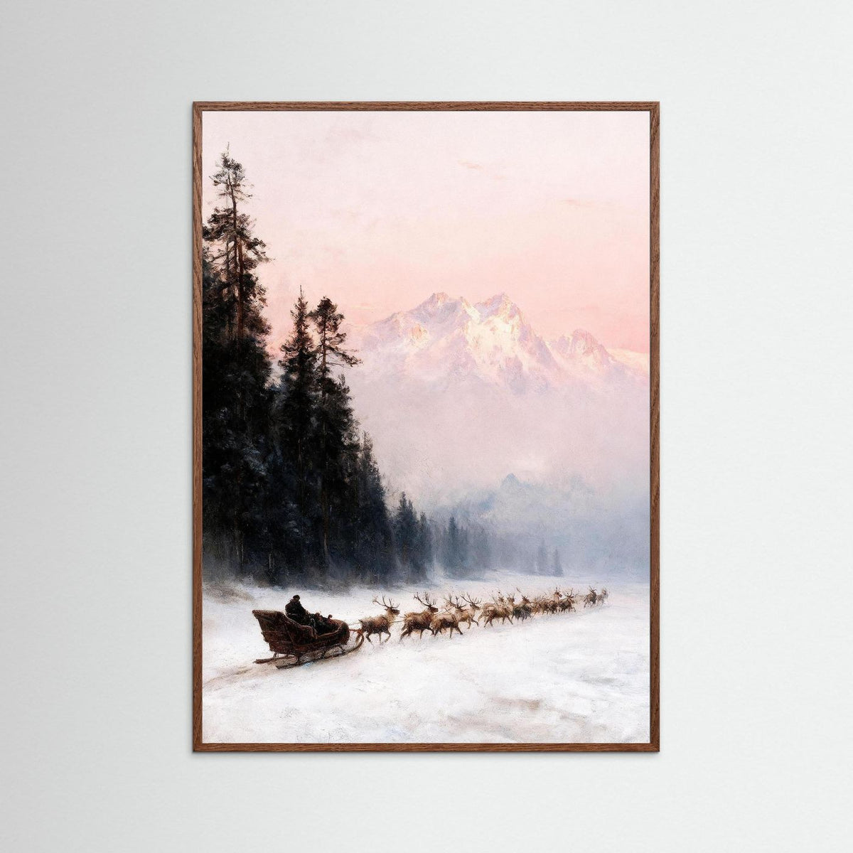 The Northern Trail fine art print – vintage-inspired wall art by Maison Vintage displayed in an interior