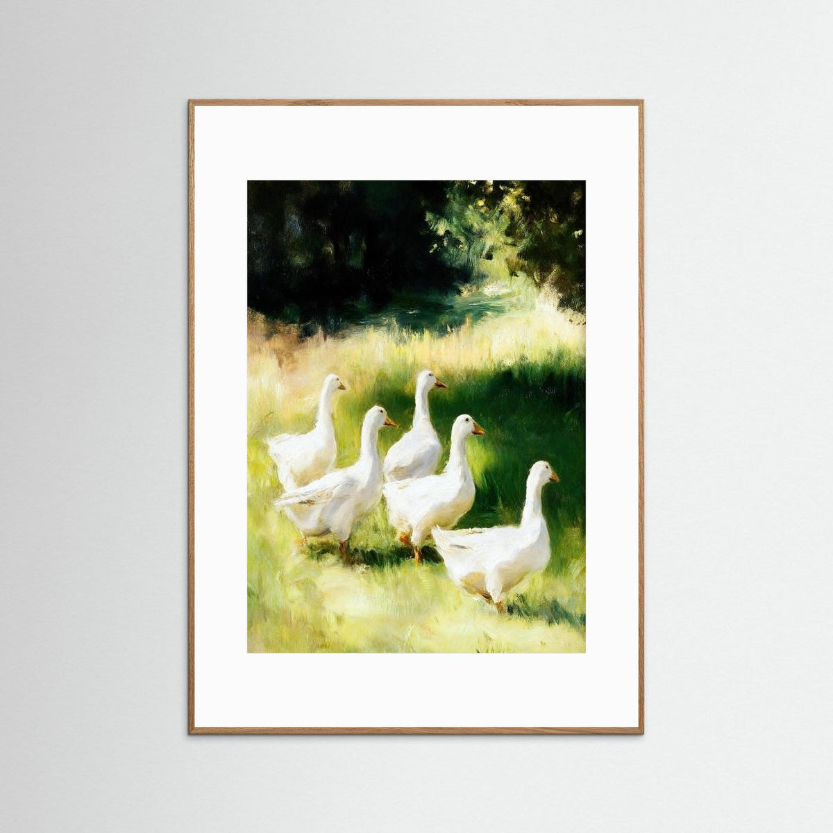 The Goose Meadow fine art print – vintage-inspired wall art by Maison Vintage displayed in an interior