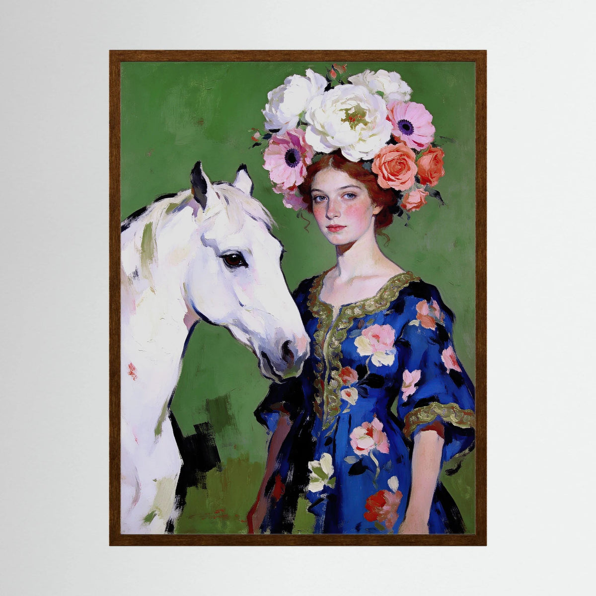 Anastasia fine art print – vintage-inspired wall art by Maison Vintage displayed in an interior