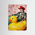 The Whimsical Gentleman fine art print – vintage-inspired wall art by Maison Vintage displayed in an interior
