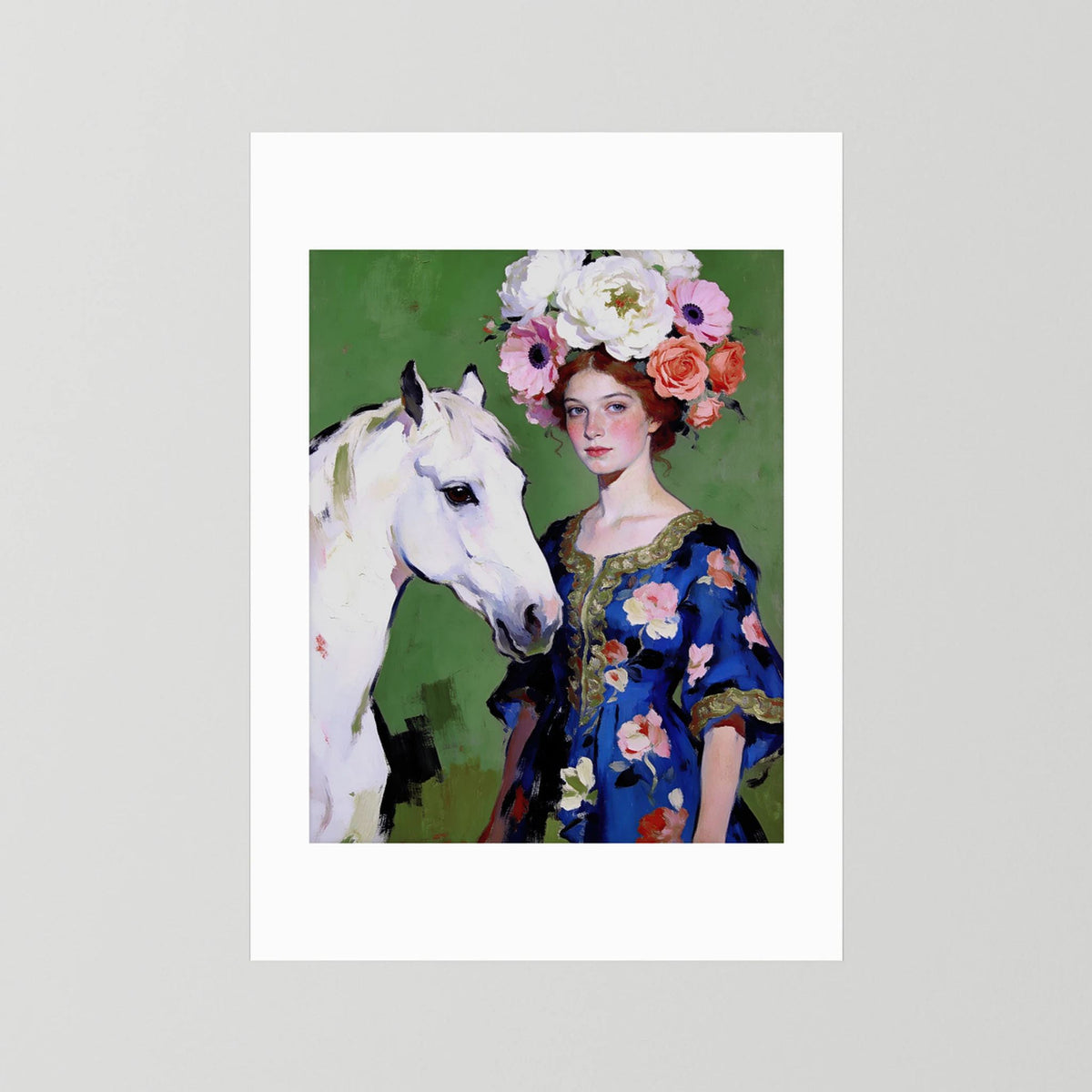 Anastasia fine art print – vintage-inspired wall art by Maison Vintage displayed in an interior