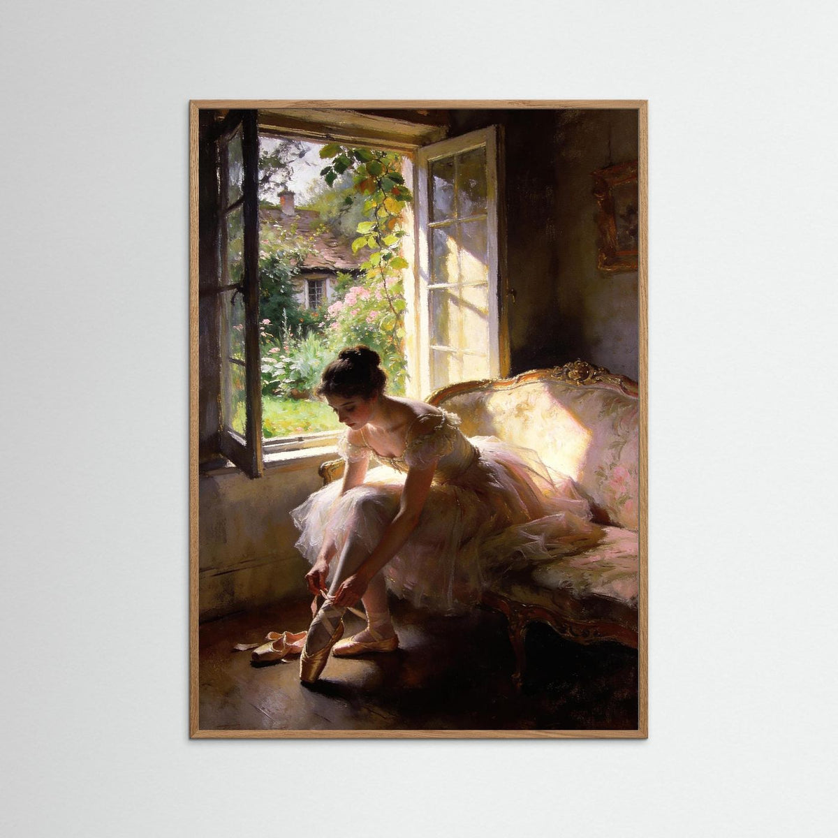 The Grace Of Quiet Things fine art print – vintage-inspired wall art by Maison Vintage displayed in an interior