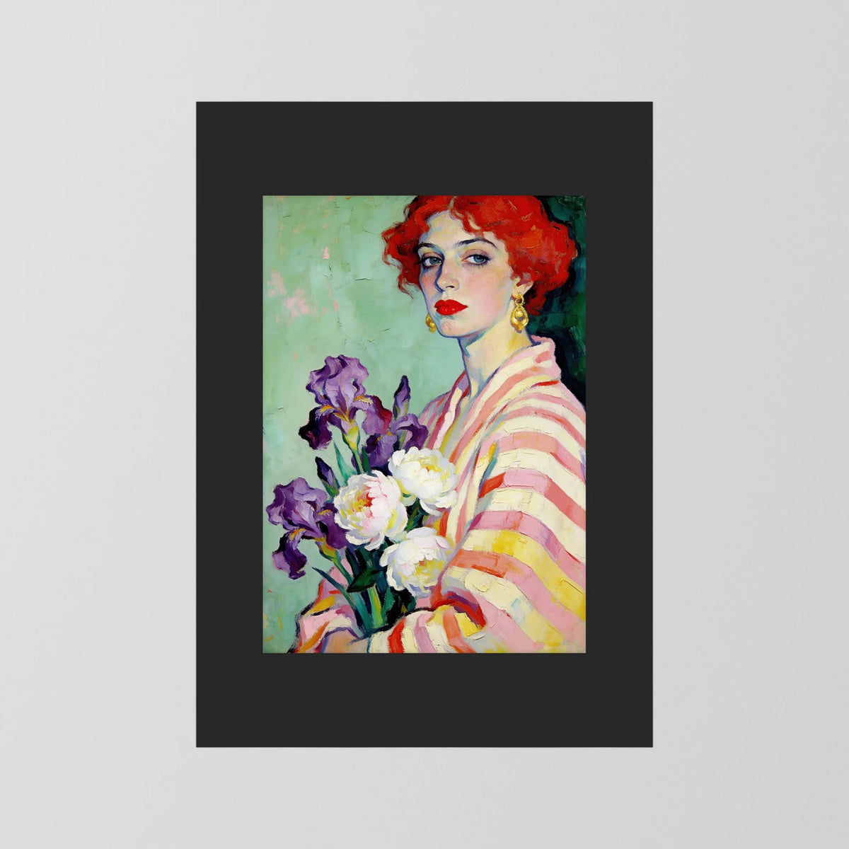 Stefania fine art print – vintage-inspired wall art by Maison Vintage displayed in an interior