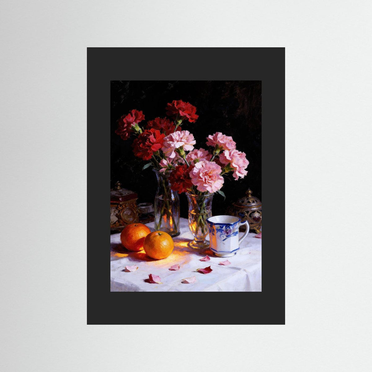 Morning Still Life fine art print – vintage-inspired wall art by Maison Vintage displayed in an interior