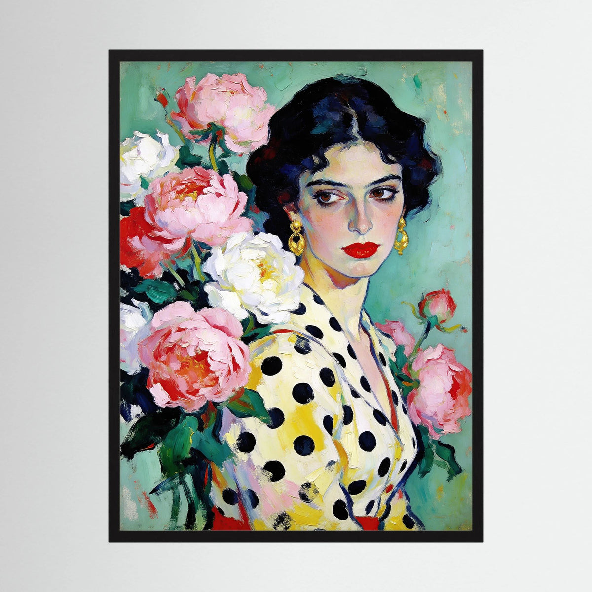 The Polka Dot Muse - Fine Art Print fine art print – vintage-inspired wall art by Maison Vintage displayed in an interior