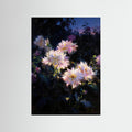 Moonlight Dahlias fine art print – vintage-inspired wall art by Maison Vintage displayed in an interior