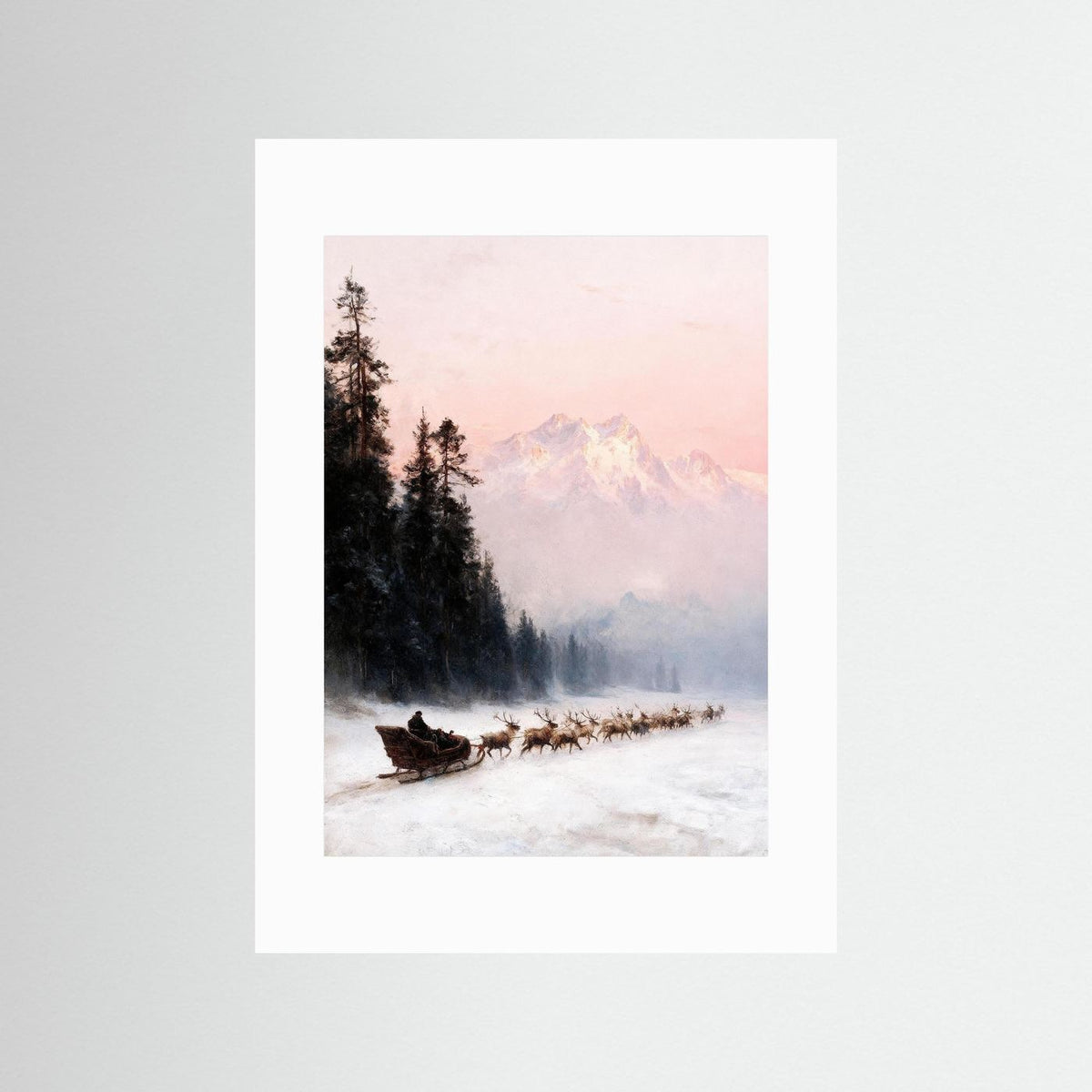 The Northern Trail fine art print – vintage-inspired wall art by Maison Vintage displayed in an interior