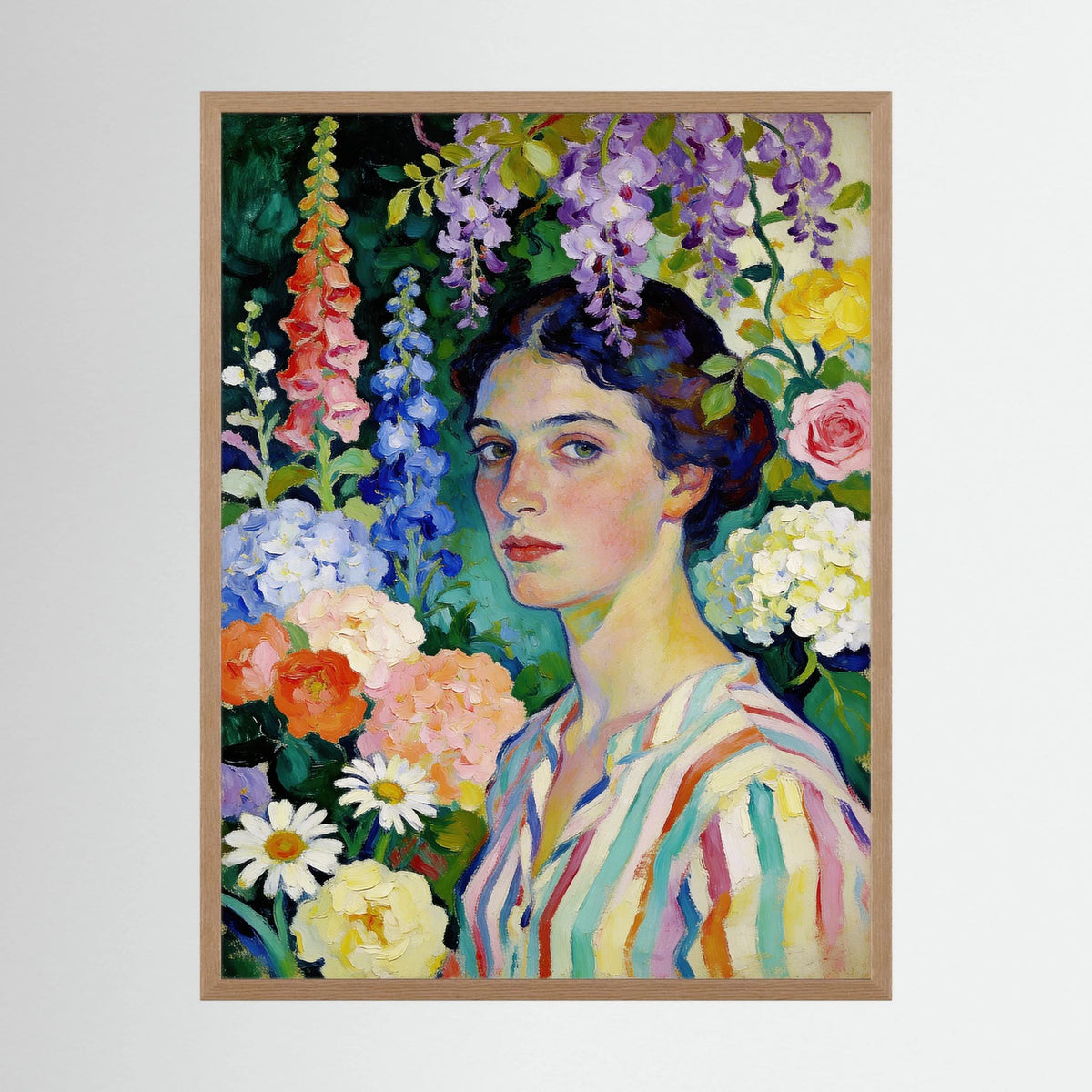 Spring Portrait fine art print – vintage-inspired wall art by Maison Vintage displayed in an interior