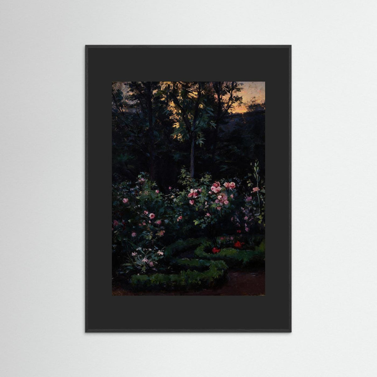 Where The Roses Sleep fine art print – vintage-inspired wall art by Maison Vintage displayed in an interior