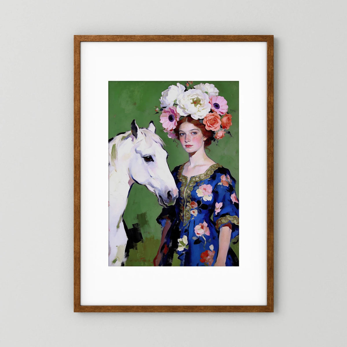 Anastasia fine art print – vintage-inspired wall art by Maison Vintage displayed in an interior