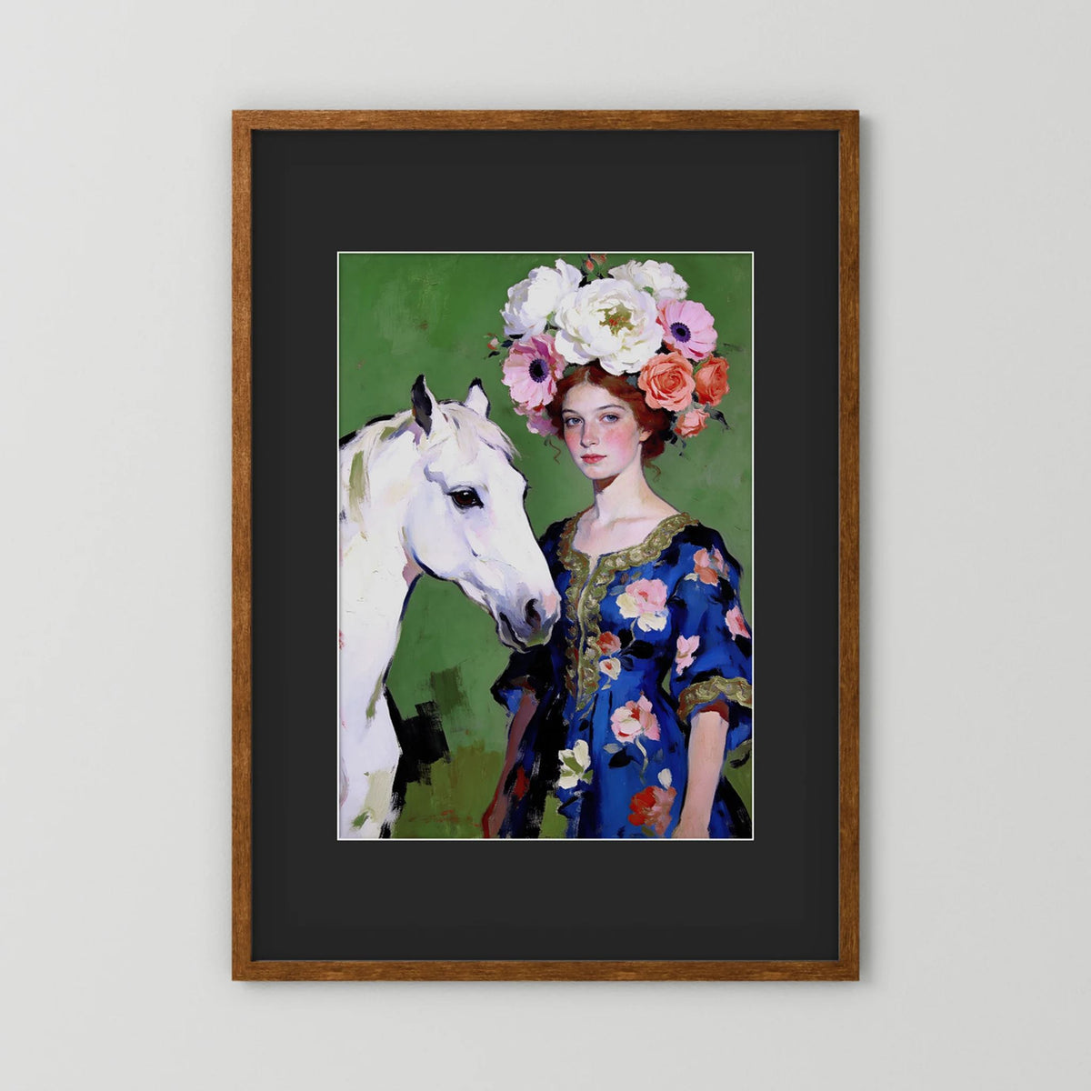 Anastasia fine art print – vintage-inspired wall art by Maison Vintage displayed in an interior