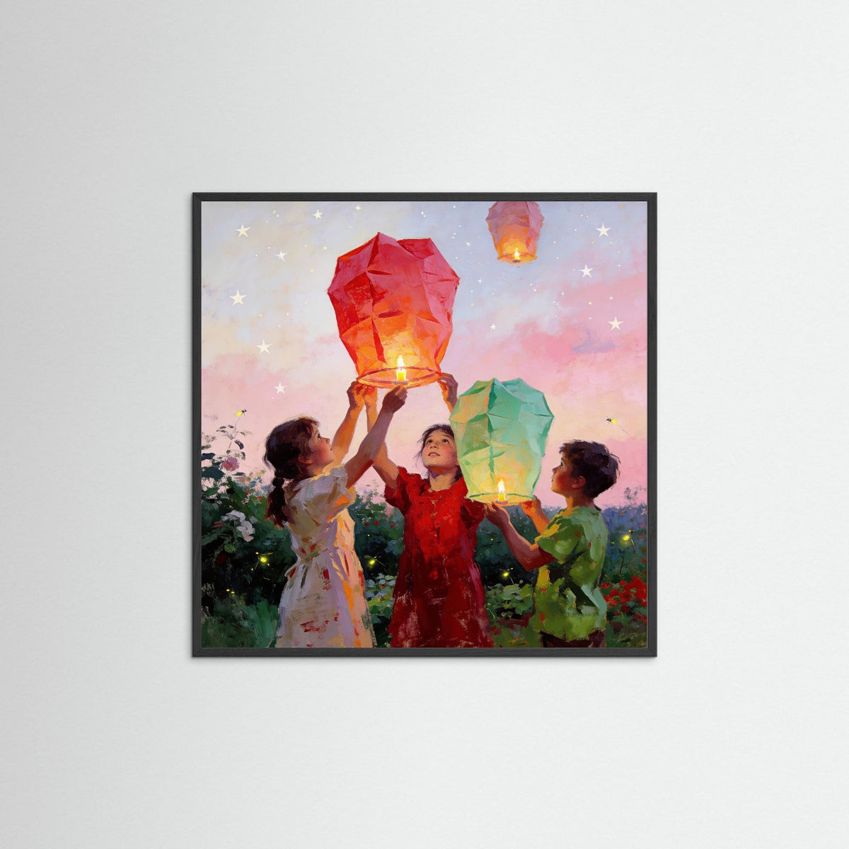 The Magic of Summer fine art print – vintage-inspired wall art by Maison Vintage displayed in an interior