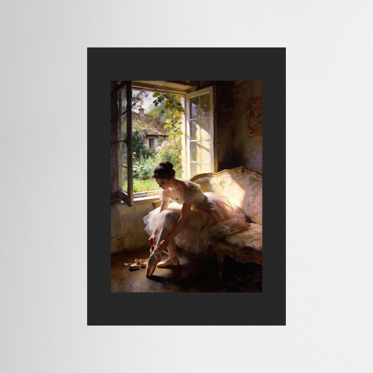 The Grace Of Quiet Things fine art print – vintage-inspired wall art by Maison Vintage displayed in an interior