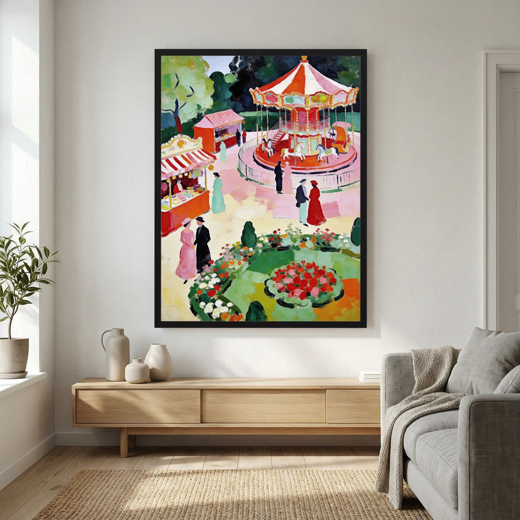 A Summer Day fine art print – vintage-inspired wall art by Maison Vintage displayed in an interior