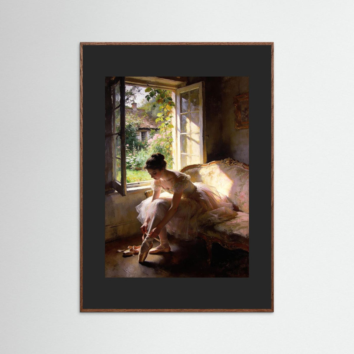 The Grace Of Quiet Things fine art print – vintage-inspired wall art by Maison Vintage displayed in an interior