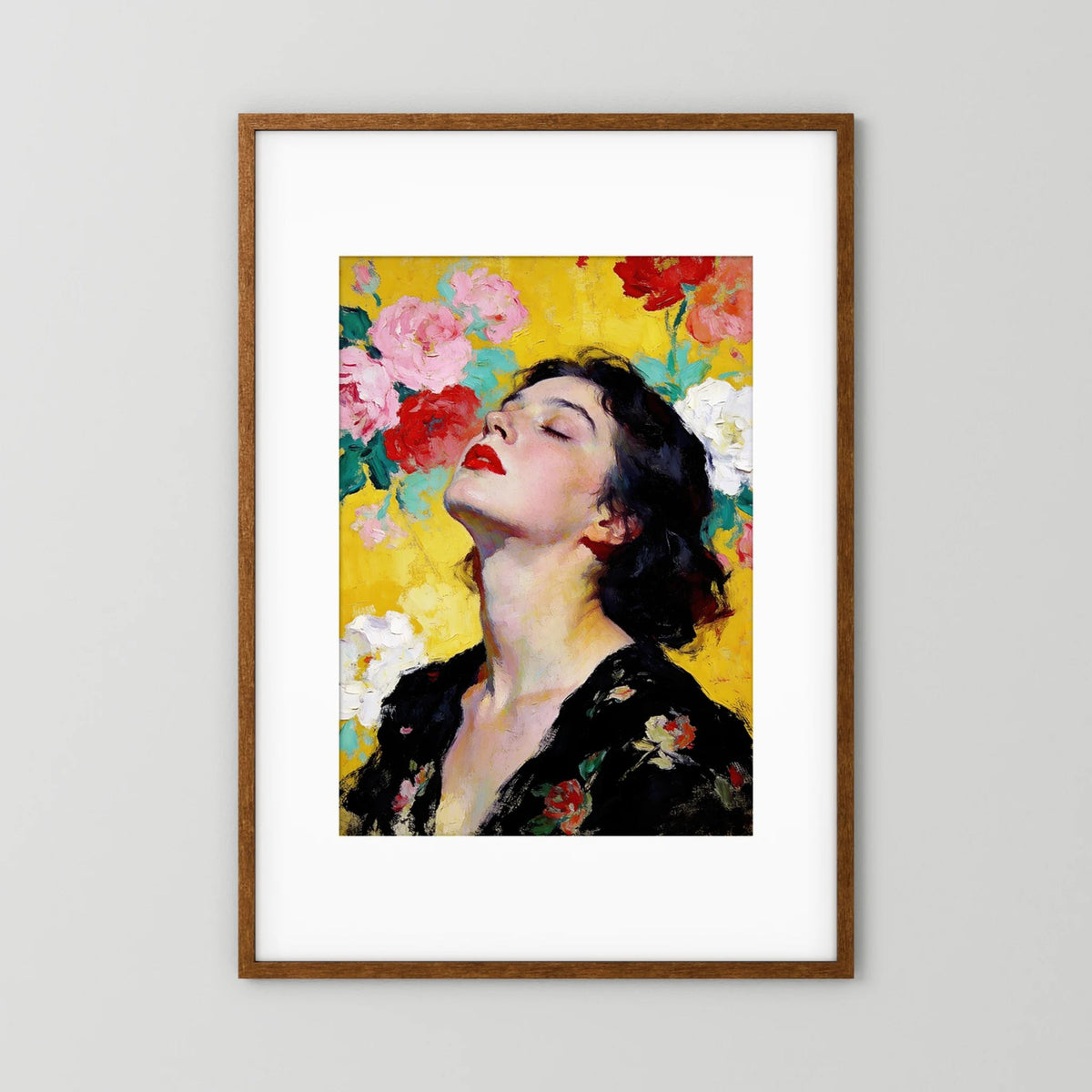 July fine art print – vintage-inspired wall art by Maison Vintage displayed in an interior