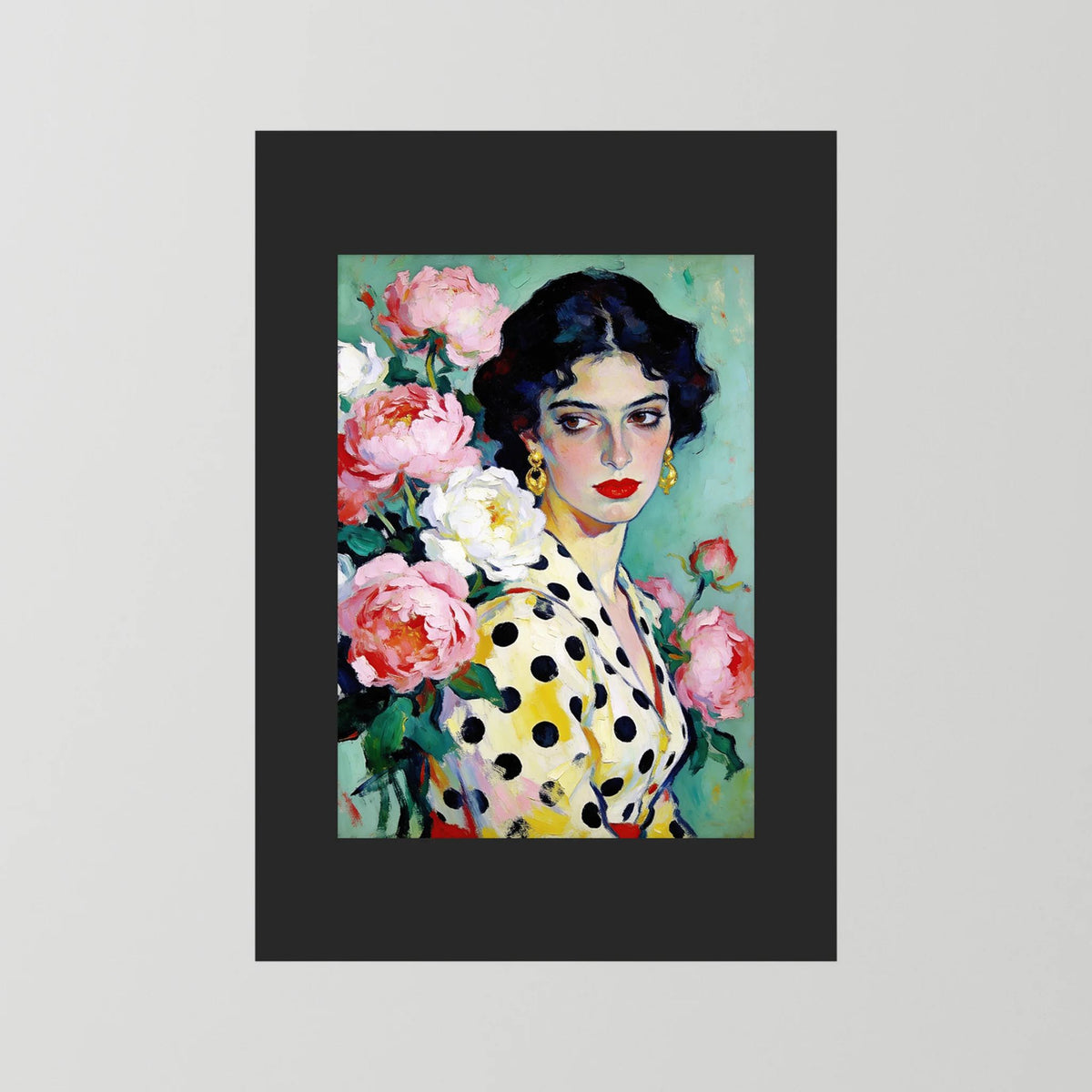 The Polka Dot Muse - Fine Art Print fine art print – vintage-inspired wall art by Maison Vintage displayed in an interior