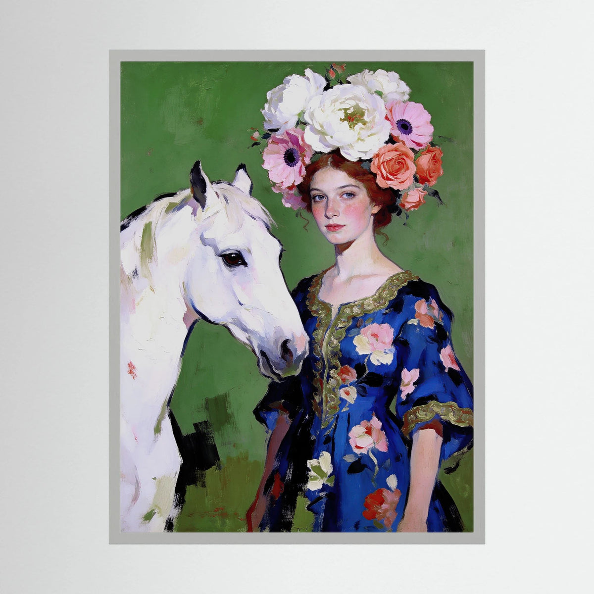 Anastasia fine art print – vintage-inspired wall art by Maison Vintage displayed in an interior