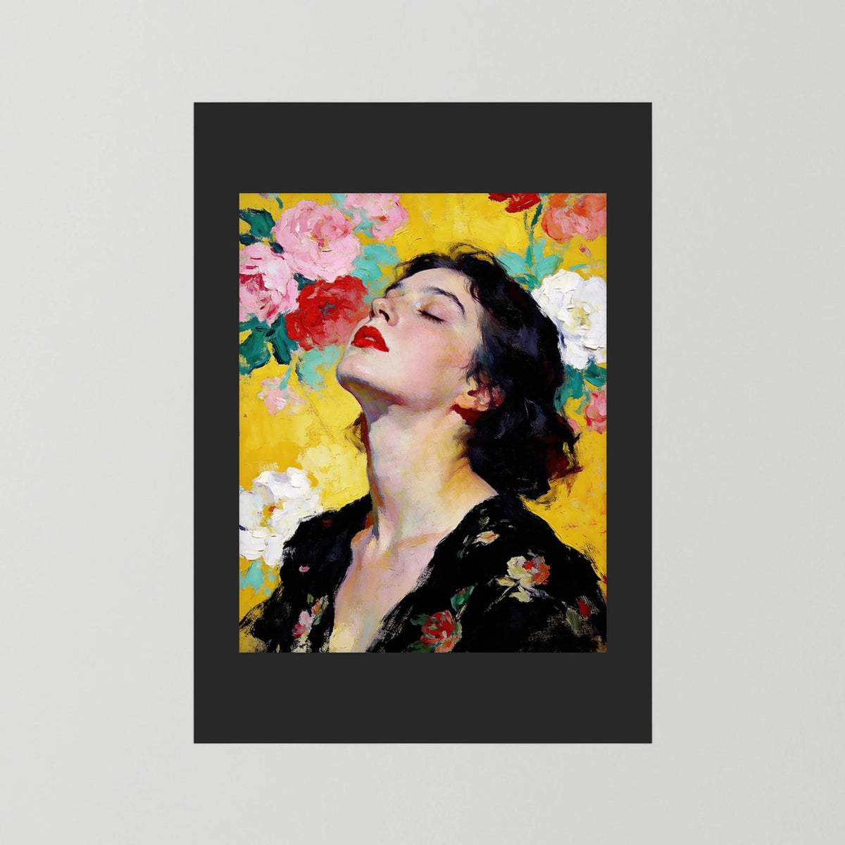 July fine art print – vintage-inspired wall art by Maison Vintage displayed in an interior
