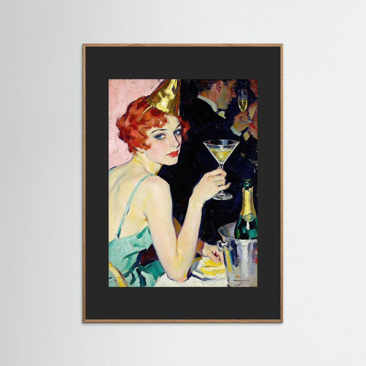Another Martini fine art print – vintage-inspired wall art by Maison Vintage displayed in an interior