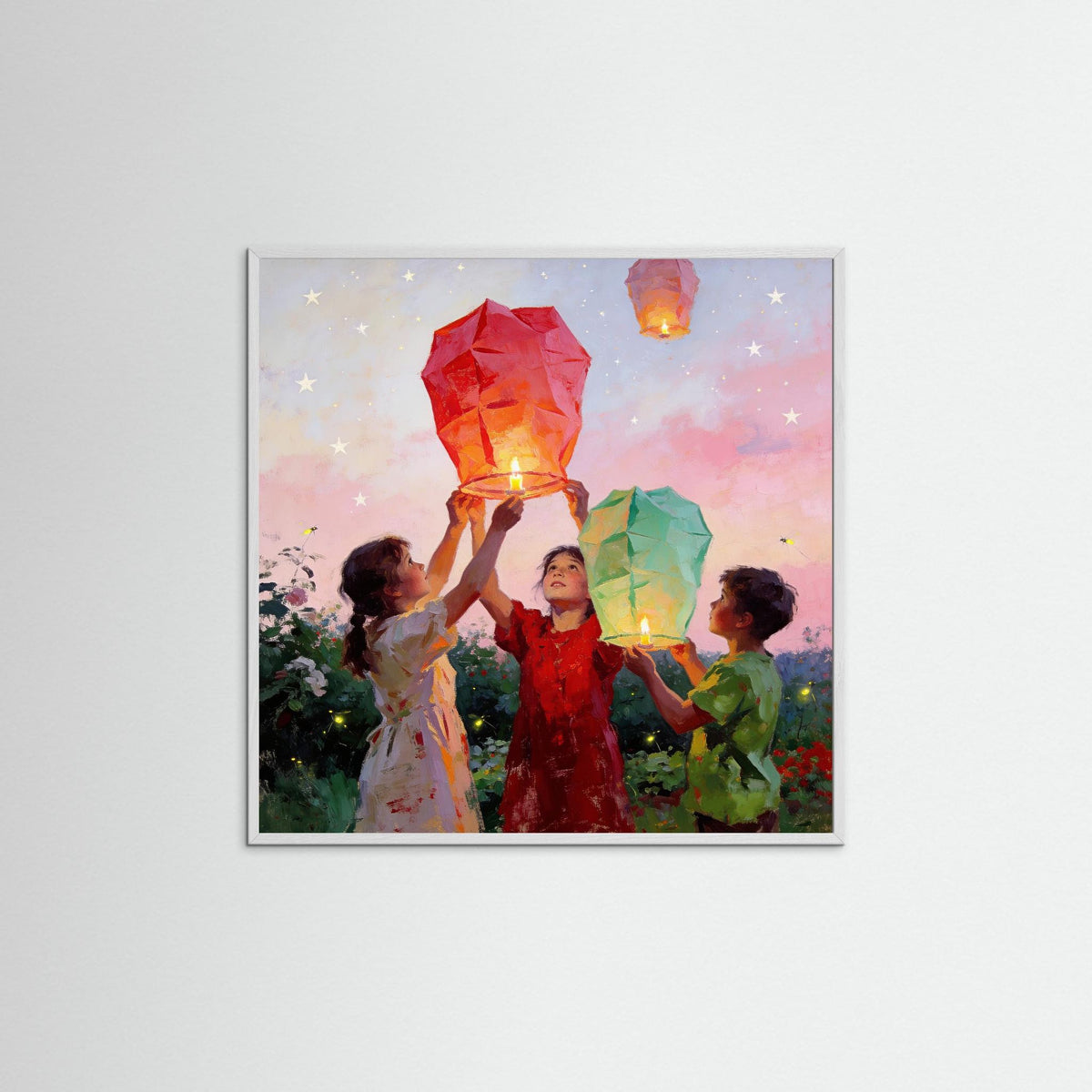 The Magic of Summer fine art print – vintage-inspired wall art by Maison Vintage displayed in an interior