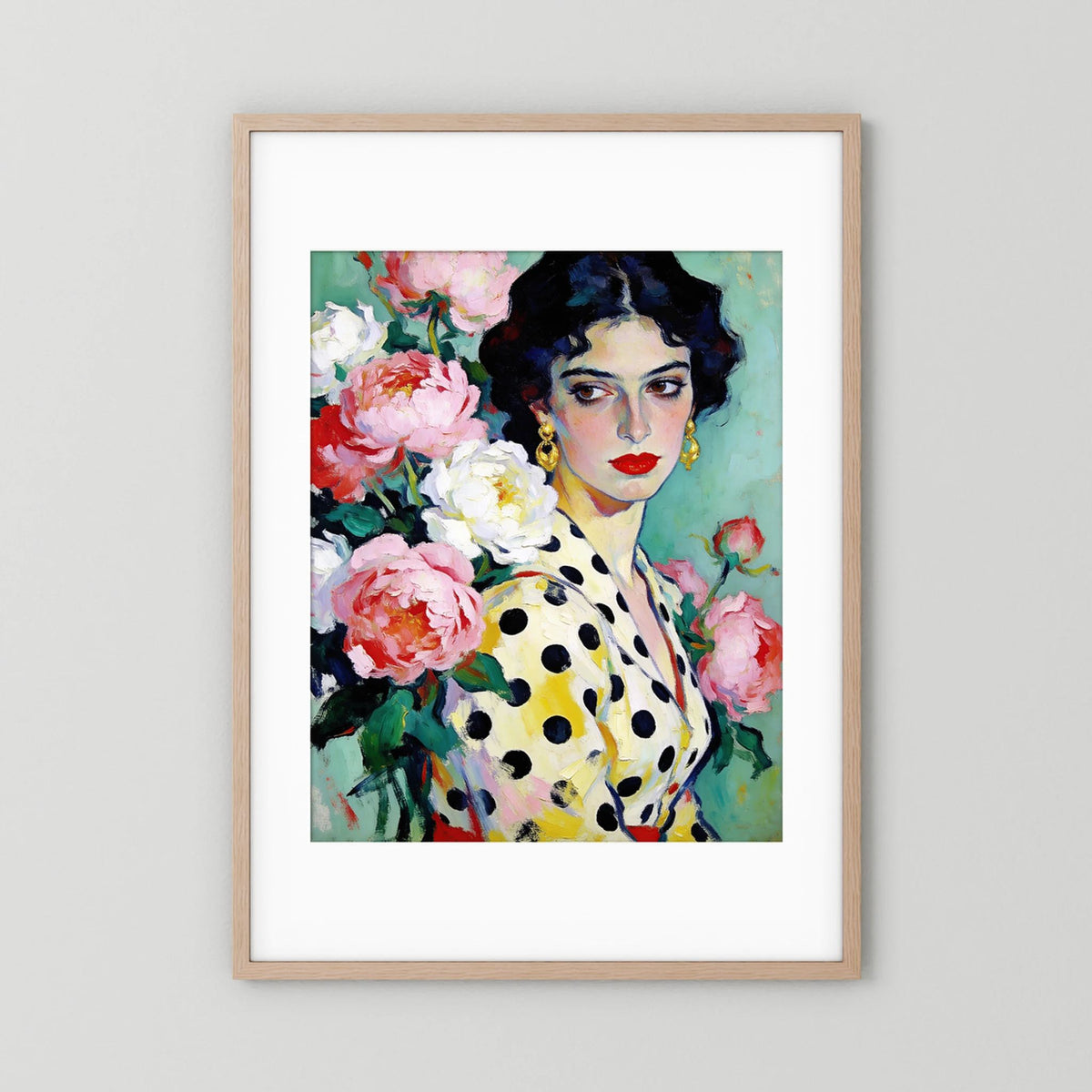 The Polka Dot Muse - Fine Art Print fine art print – vintage-inspired wall art by Maison Vintage displayed in an interior