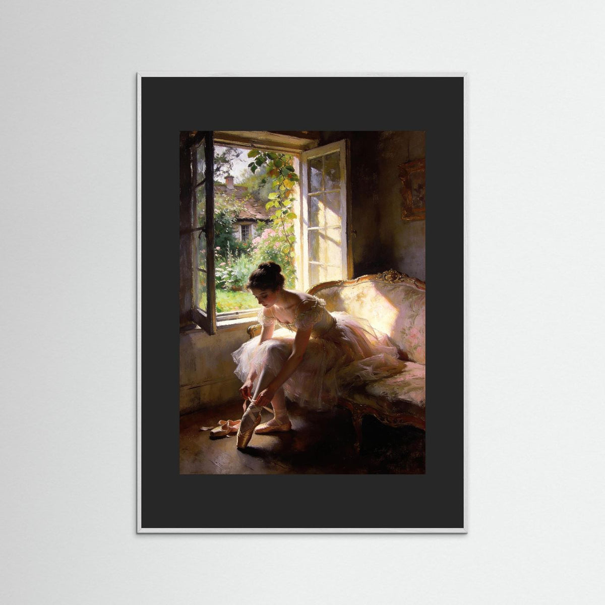 The Grace Of Quiet Things fine art print – vintage-inspired wall art by Maison Vintage displayed in an interior