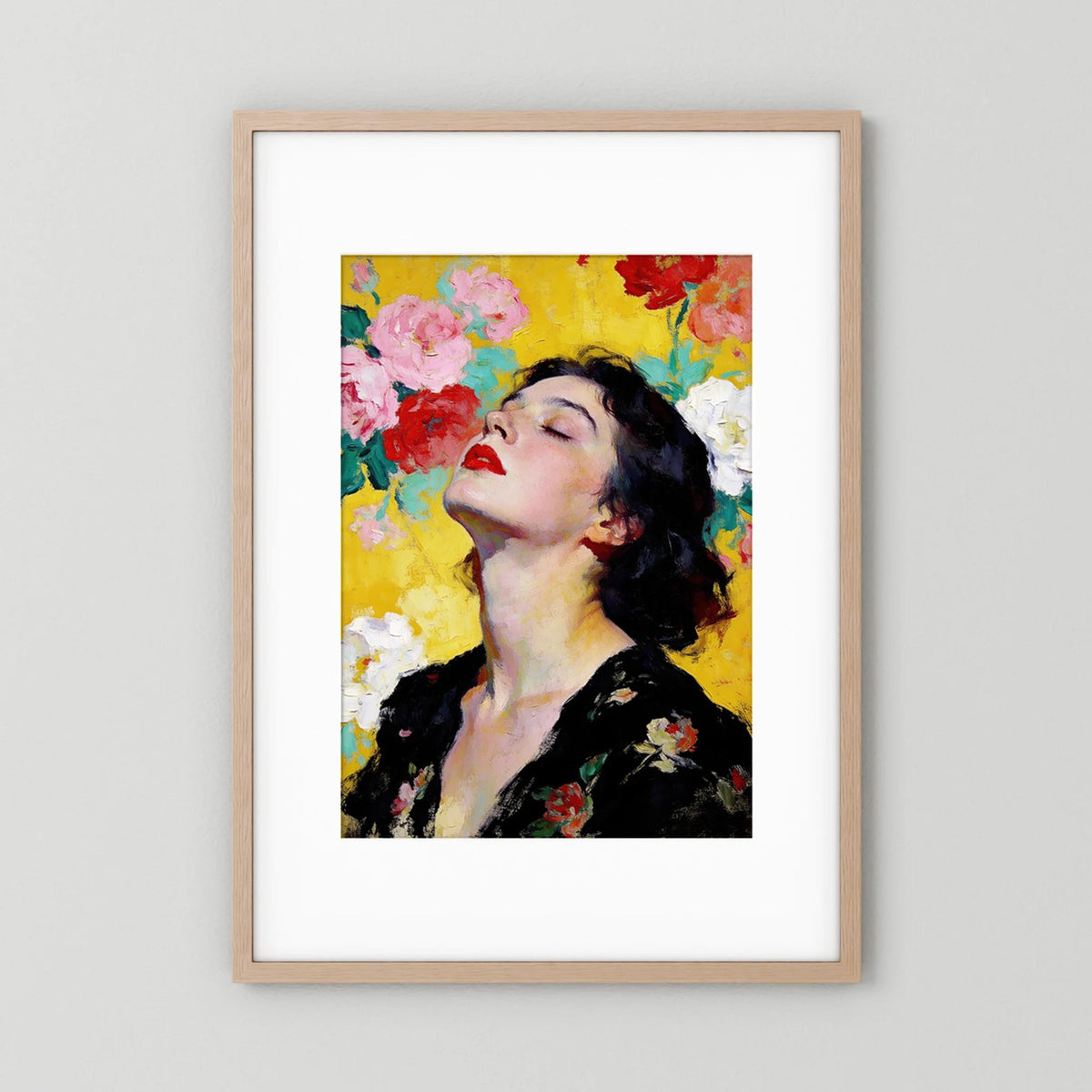 July fine art print – vintage-inspired wall art by Maison Vintage displayed in an interior