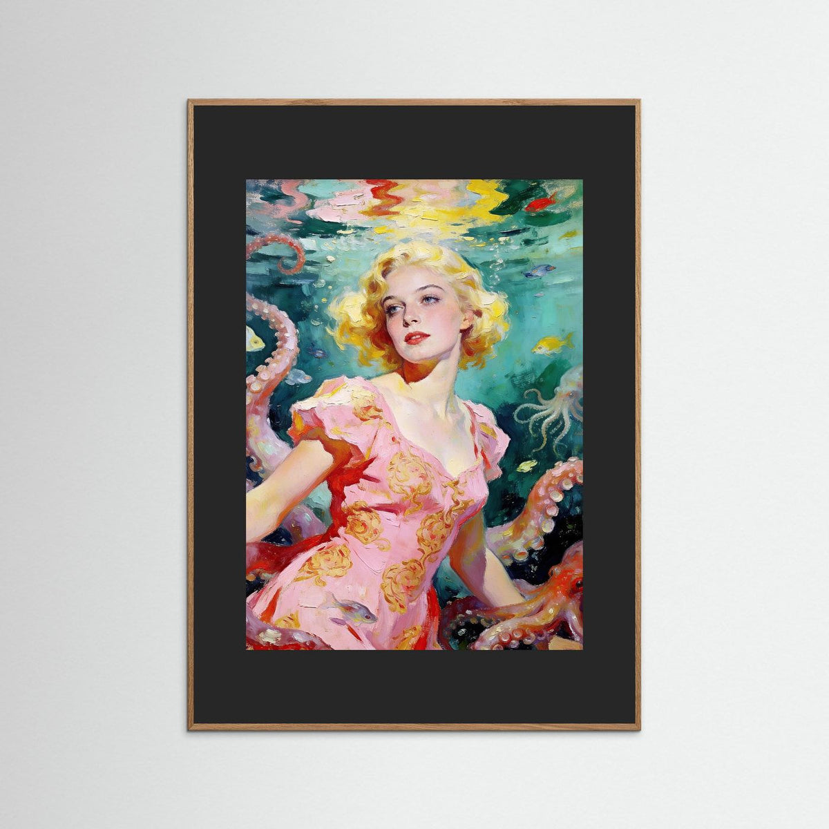 The Pearl of Atlantis fine art print – vintage-inspired wall art by Maison Vintage displayed in an interior