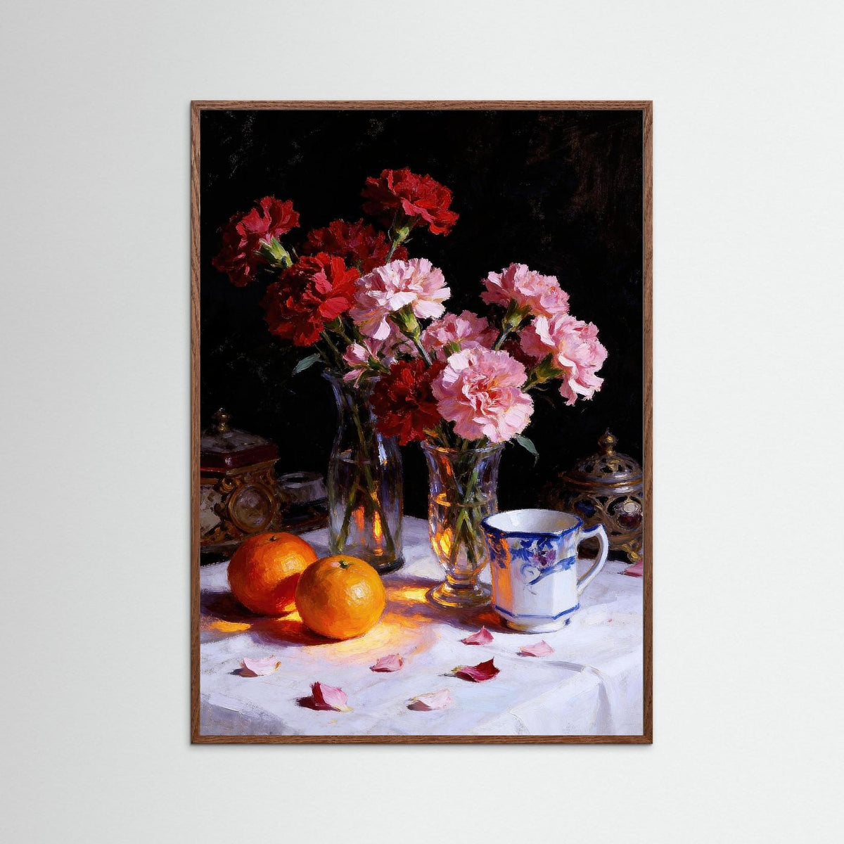 Morning Still Life fine art print – vintage-inspired wall art by Maison Vintage displayed in an interior