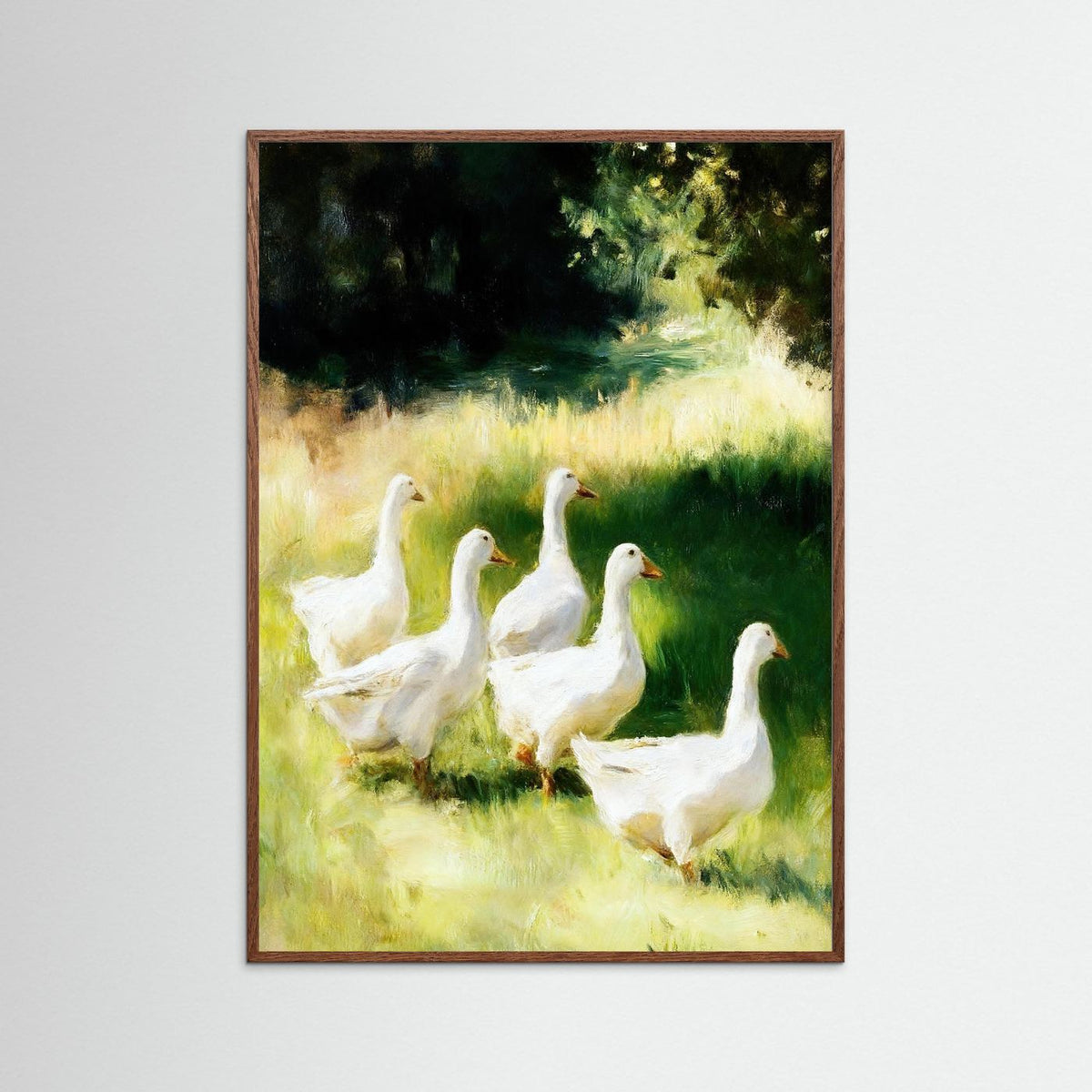 The Goose Meadow fine art print – vintage-inspired wall art by Maison Vintage displayed in an interior
