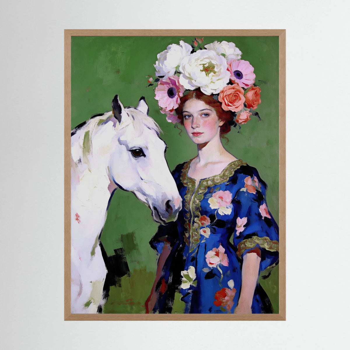 Anastasia fine art print – vintage-inspired wall art by Maison Vintage displayed in an interior