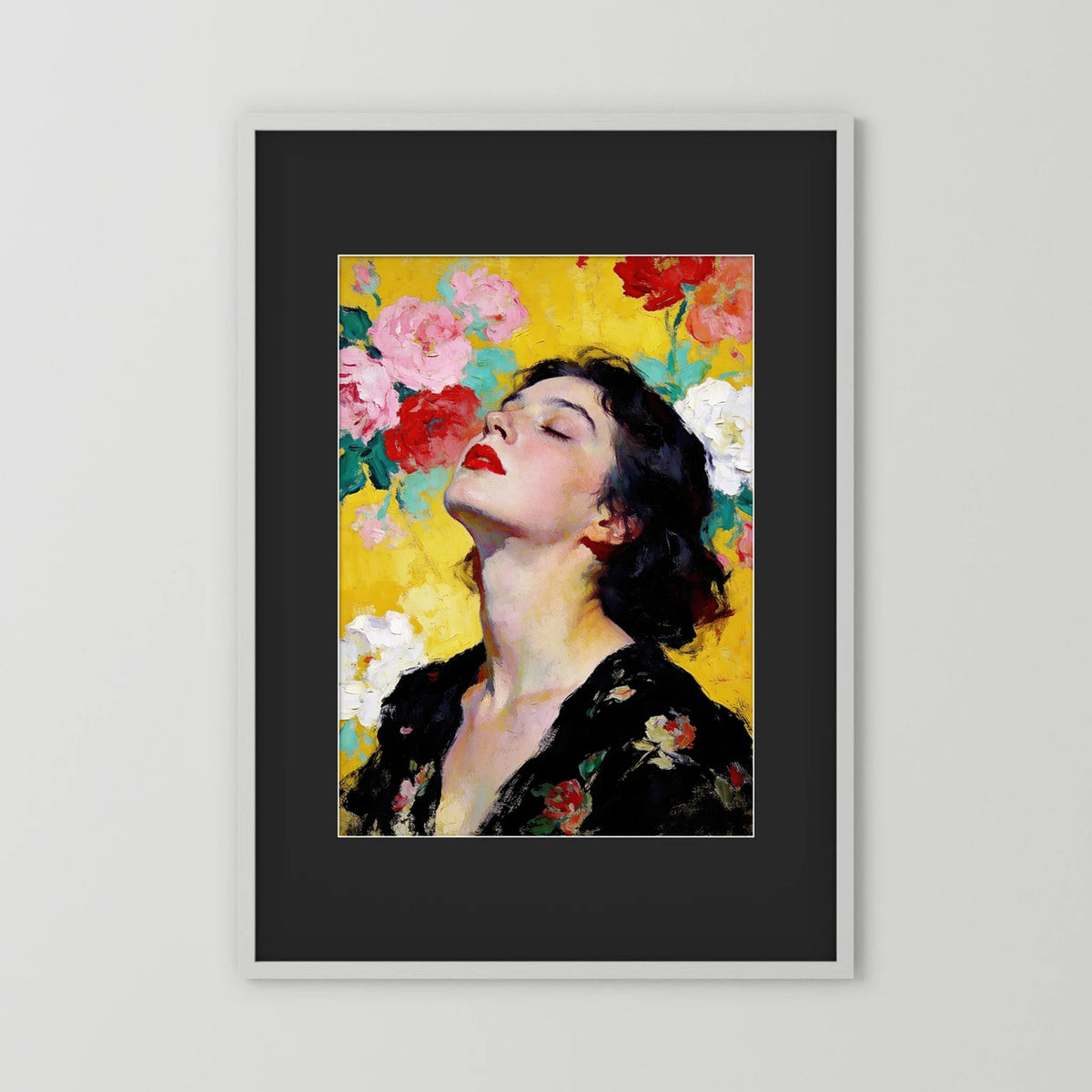 July fine art print – vintage-inspired wall art by Maison Vintage displayed in an interior