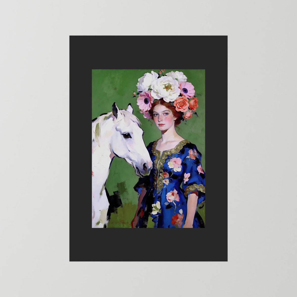 Anastasia fine art print – vintage-inspired wall art by Maison Vintage displayed in an interior