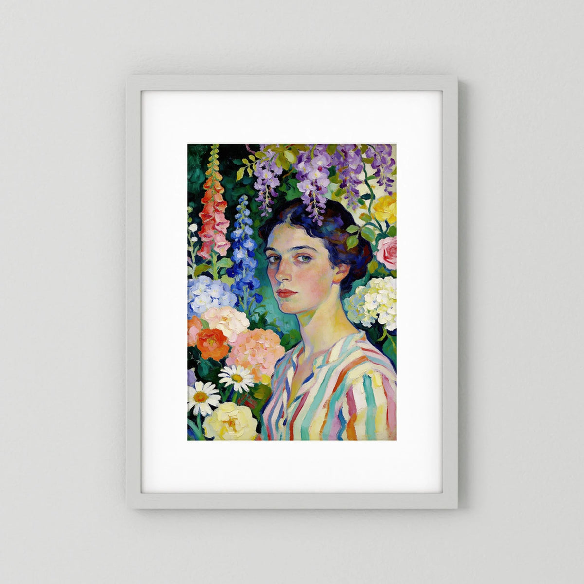Spring Portrait fine art print – vintage-inspired wall art by Maison Vintage displayed in an interior