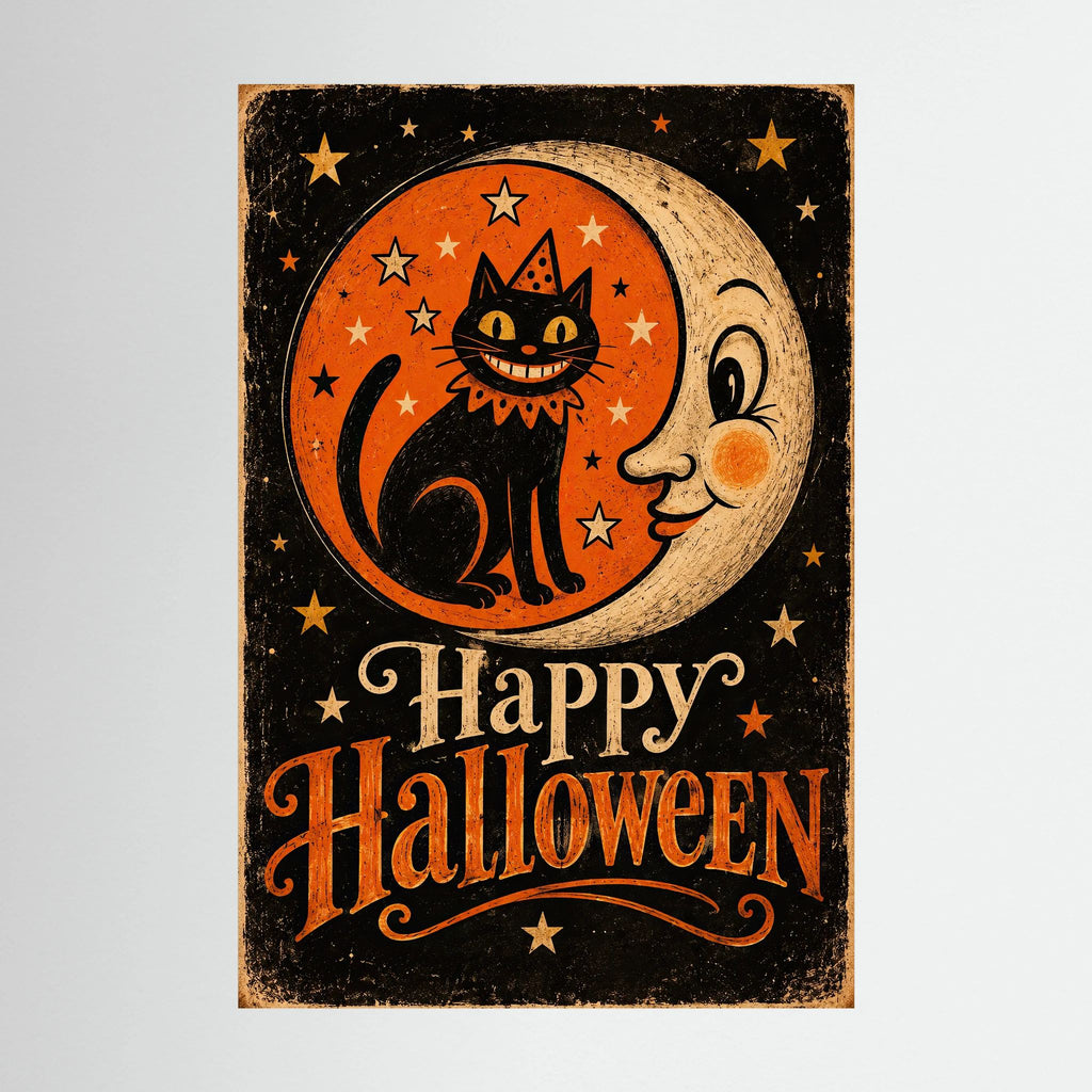 Black Cat Moon | Fine Art Print