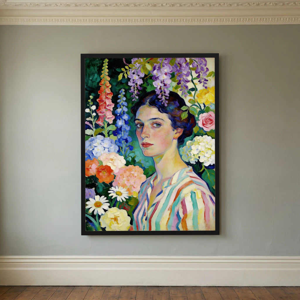 Spring Portrait fine art print – vintage-inspired wall art by Maison Vintage displayed in an interior