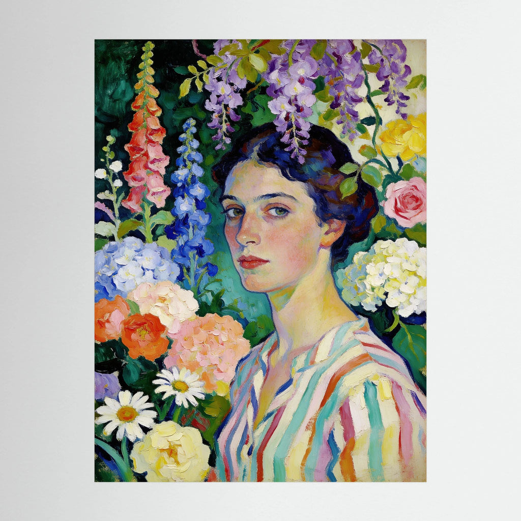 Spring Portrait fine art print – vintage-inspired wall art by Maison Vintage displayed in an interior