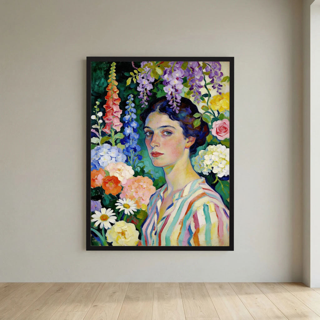 Spring Portrait fine art print – vintage-inspired wall art by Maison Vintage displayed in an interior