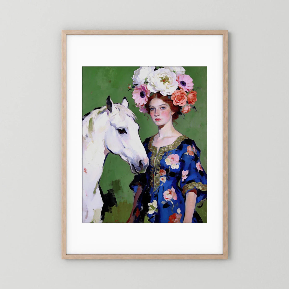 Anastasia fine art print – vintage-inspired wall art by Maison Vintage displayed in an interior