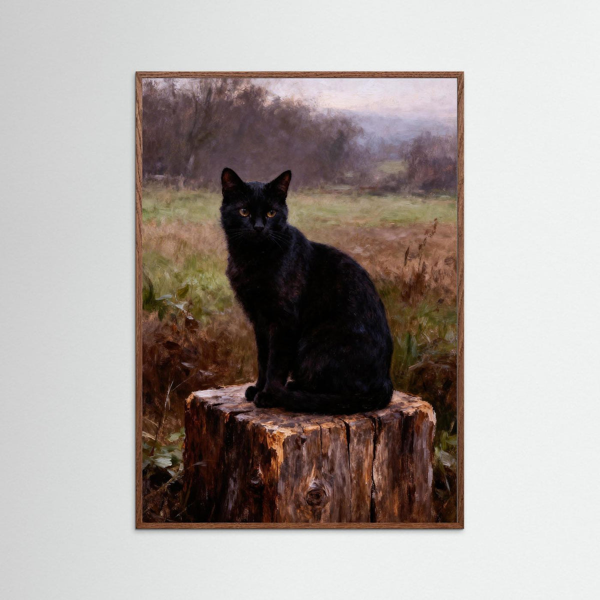 November Fields fine art print – vintage-inspired wall art by Maison Vintage displayed in an interior