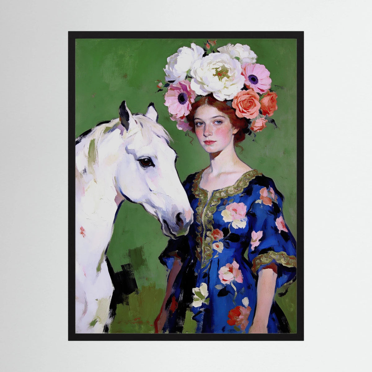 Anastasia fine art print – vintage-inspired wall art by Maison Vintage displayed in an interior