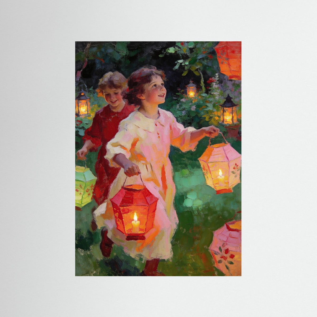 Following The Light fine art print – vintage-inspired wall art by Maison Vintage displayed in an interior