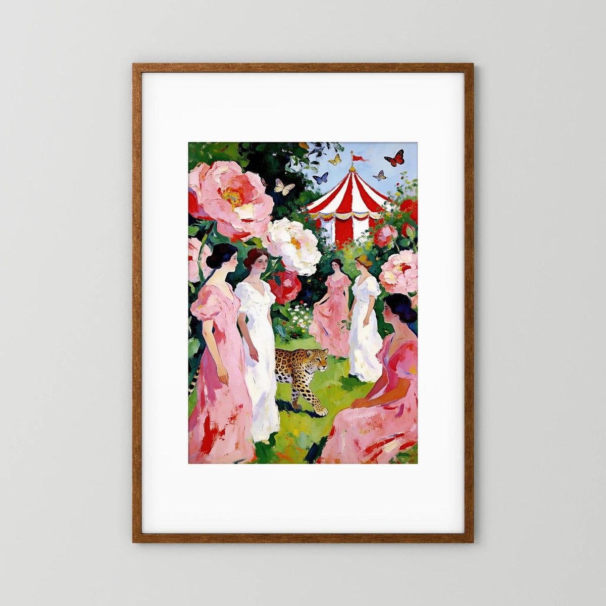 The Enchanted Garden fine art print – vintage-inspired wall art by Maison Vintage displayed in an interior
