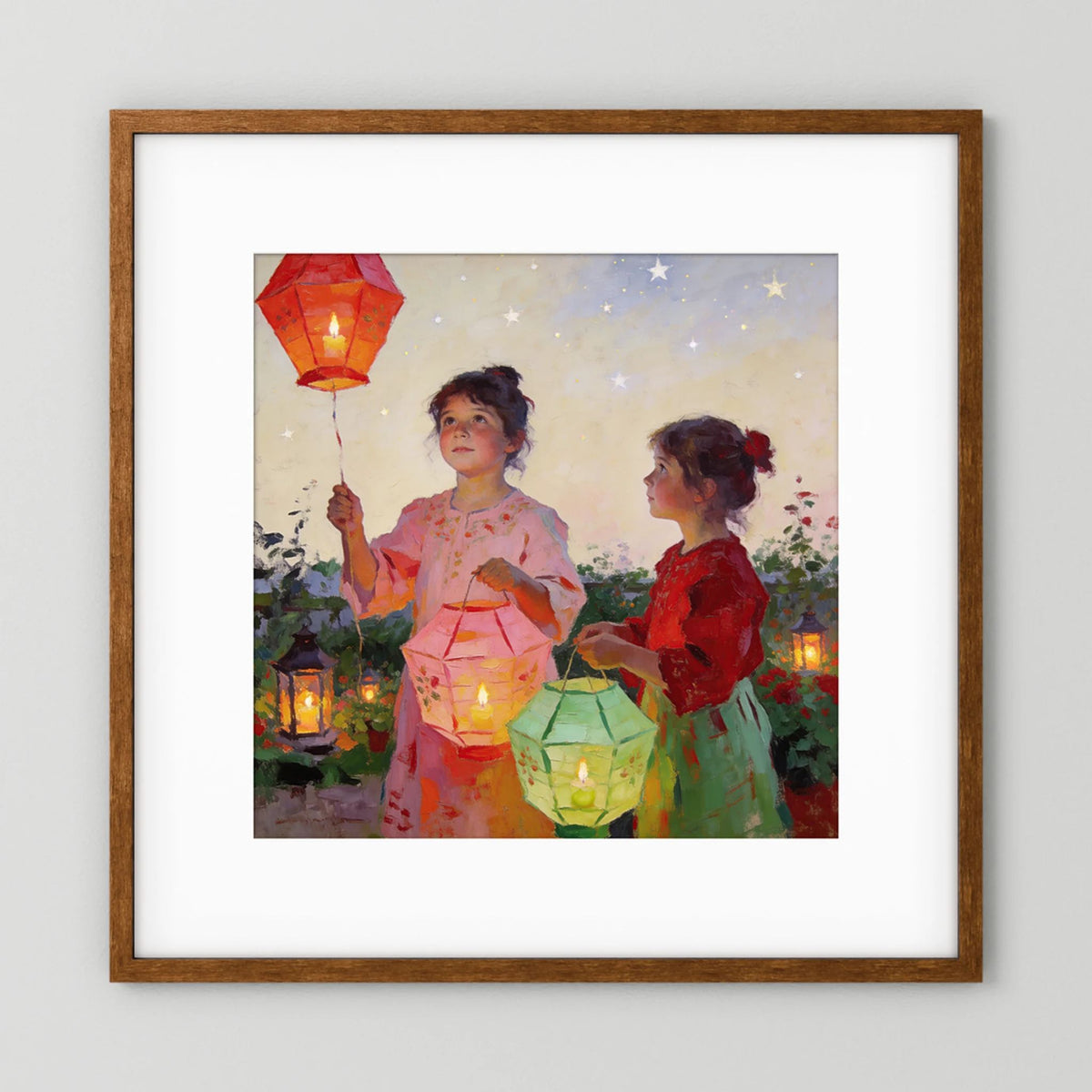 Make A Wish fine art print – vintage-inspired wall art by Maison Vintage displayed in an interior