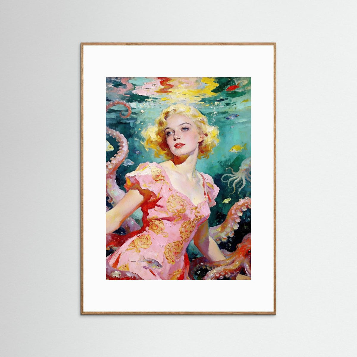 The Pearl of Atlantis fine art print – vintage-inspired wall art by Maison Vintage displayed in an interior