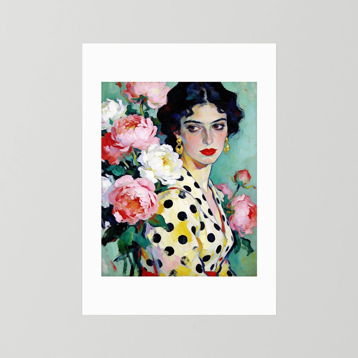 The Polka Dot Muse - Fine Art Print fine art print – vintage-inspired wall art by Maison Vintage displayed in an interior