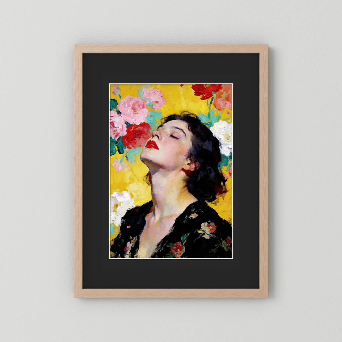 July fine art print – vintage-inspired wall art by Maison Vintage displayed in an interior